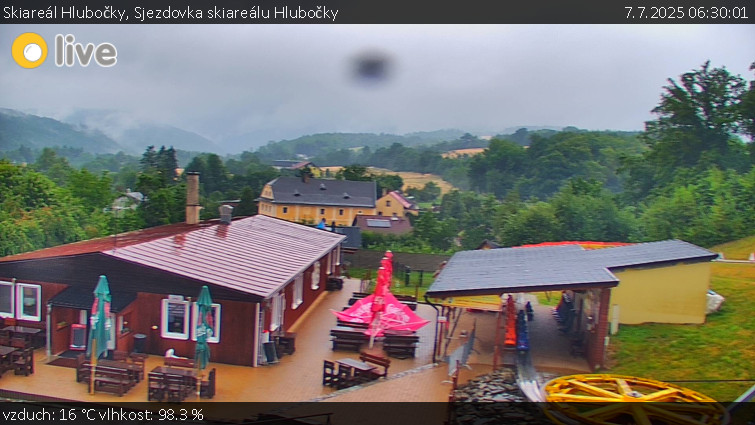 Skiareál Hlubočky - Sjezdovka skiareálu Hlubočky - 7.7.2025 v 06:30 Skiareál Hlubočky - Sjezdovka skiareálu Hlubočky - 7.7.2025 v 06:30