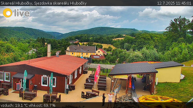 Skiareál Hlubočky - Sjezdovka skiareálu Hlubočky - 12.7.2025 v 11:45