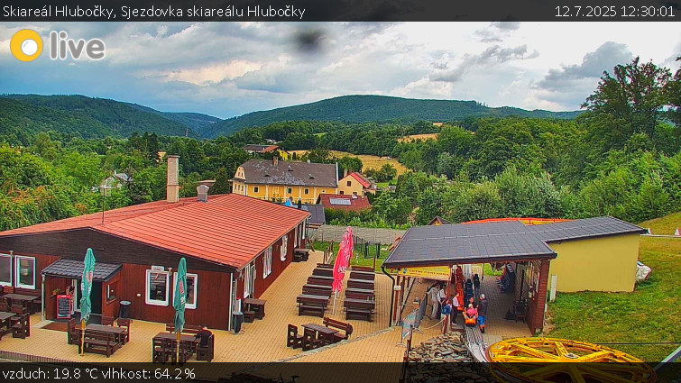 Skiareál Hlubočky - Sjezdovka skiareálu Hlubočky - 12.7.2025 v 12:30 Skiareál Hlubočky - Sjezdovka skiareálu Hlubočky - 12.7.2025 v 12:30