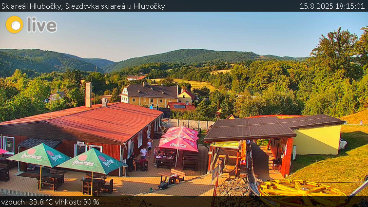 Skiareál Hlubočky - Sjezdovka skiareálu Hlubočky - 15.8.2025 v 18:15