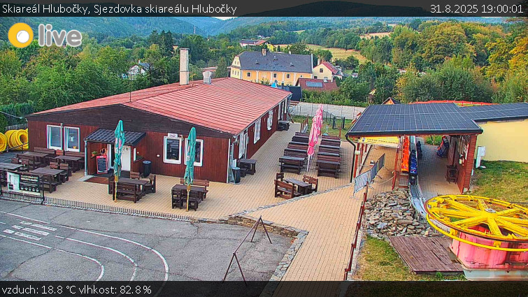 Skiareál Hlubočky - Sjezdovka skiareálu Hlubočky - 31.8.2025 v 19:00 Skiareál Hlubočky - Sjezdovka skiareálu Hlubočky - 31.8.2025 v 19:00