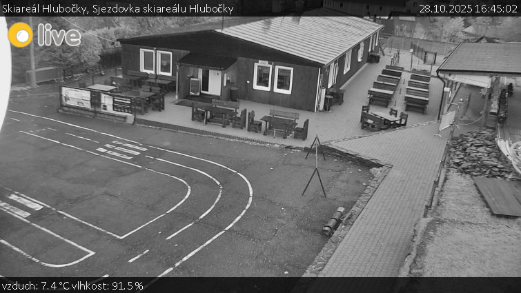 Skiareál Hlubočky - Sjezdovka skiareálu Hlubočky - 28.10.2025 v 16:45 Skiareál Hlubočky - Sjezdovka skiareálu Hlubočky - 28.10.2025 v 16:45