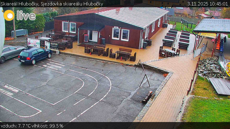 Skiareál Hlubočky - Sjezdovka skiareálu Hlubočky - 3.11.2025 v 10:45