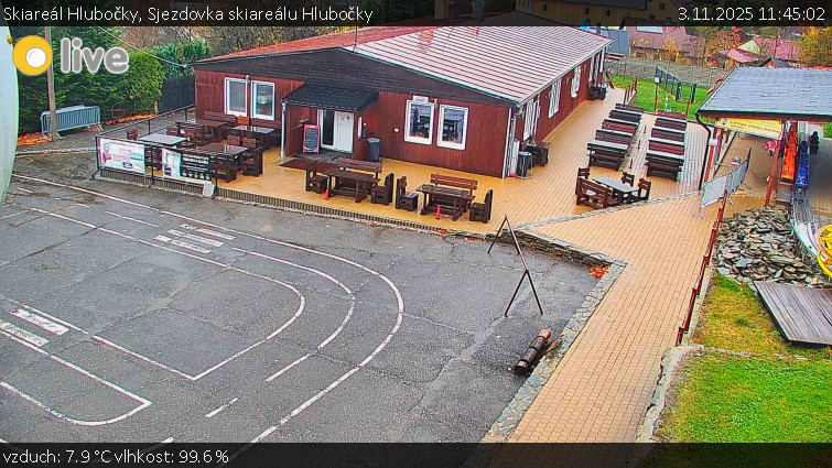 Skiareál Hlubočky - Sjezdovka skiareálu Hlubočky - 3.11.2025 v 11:45