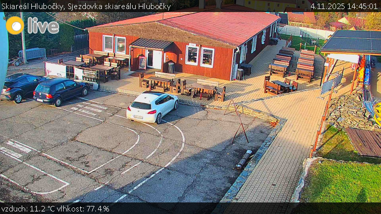 Skiareál Hlubočky - Sjezdovka skiareálu Hlubočky - 4.11.2025 v 14:45