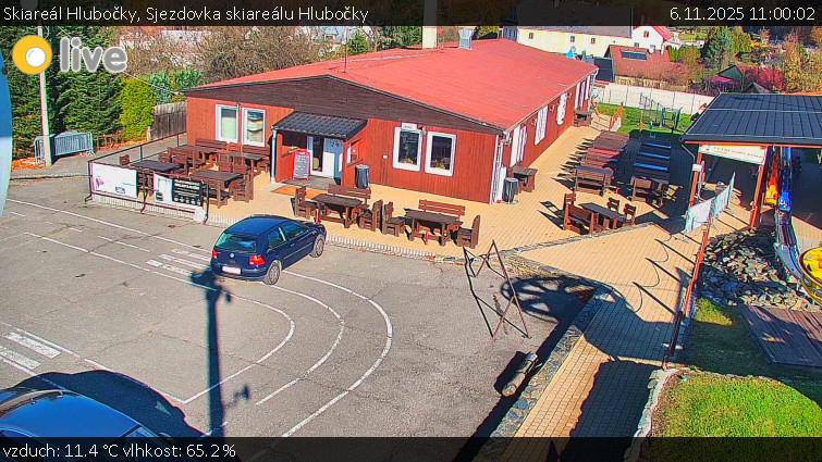 Skiareál Hlubočky - Sjezdovka skiareálu Hlubočky - 6.11.2025 v 11:00