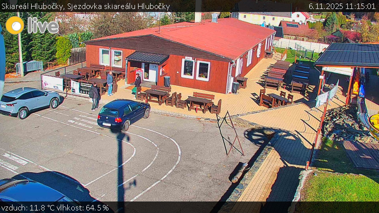 Skiareál Hlubočky - Sjezdovka skiareálu Hlubočky - 6.11.2025 v 11:15