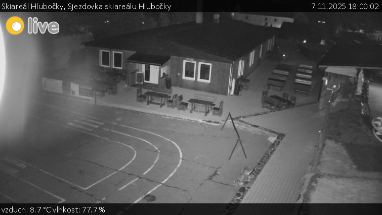 Skiareál Hlubočky - Sjezdovka skiareálu Hlubočky - 7.11.2025 v 18:00