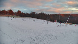 Sjezdovka skiareálu Hlubočky