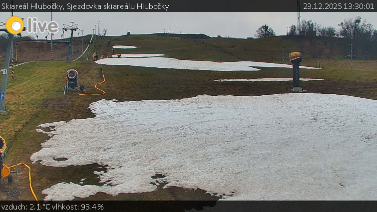 Skiareál Hlubočky - Sjezdovka skiareálu Hlubočky - 23.12.2025 v 13:30