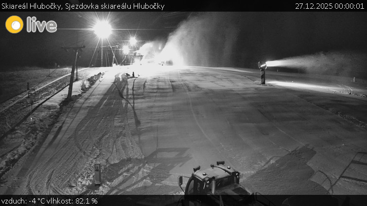 Skiareál Hlubočky - Sjezdovka skiareálu Hlubočky - 27.12.2025 v 00:00