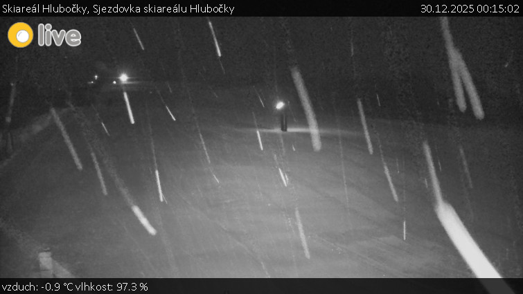 Skiareál Hlubočky - Sjezdovka skiareálu Hlubočky - 30.12.2025 v 00:15
