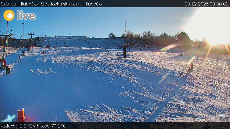 Skiareál Hlubočky - Sjezdovka skiareálu Hlubočky - 30.12.2025 v 09:30