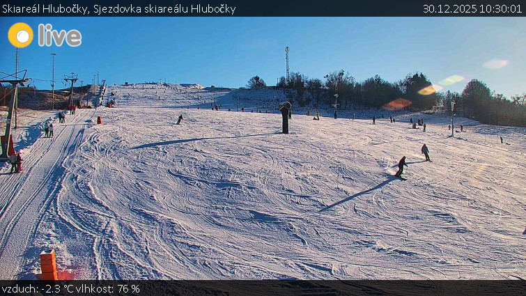 Skiareál Hlubočky - Sjezdovka skiareálu Hlubočky - 30.12.2025 v 10:30