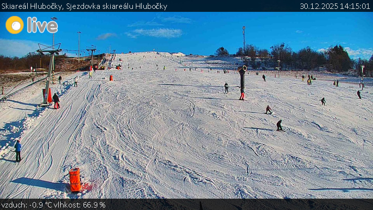 Skiareál Hlubočky - Sjezdovka skiareálu Hlubočky - 30.12.2025 v 14:15