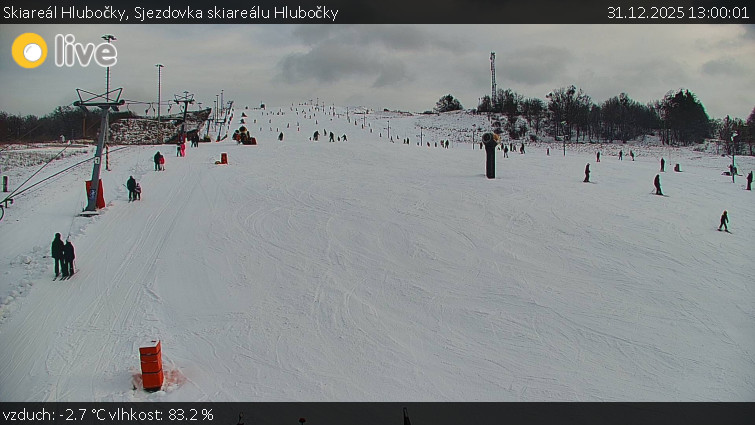 Skiareál Hlubočky - Sjezdovka skiareálu Hlubočky - 31.12.2025 v 13:00