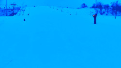 Sjezdovka skiareálu Hlubočky