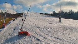 Sjezdovka skiareálu Hlubočky