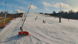 Sjezdovka skiareálu Hlubočky