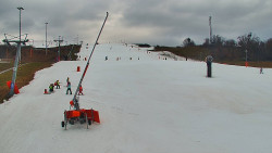 Sjezdovka skiareálu Hlubočky