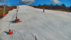 Sjezdovka skiareálu Hlubočky