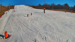 Sjezdovka skiareálu Hlubočky