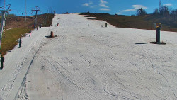 Sjezdovka skiareálu Hlubočky