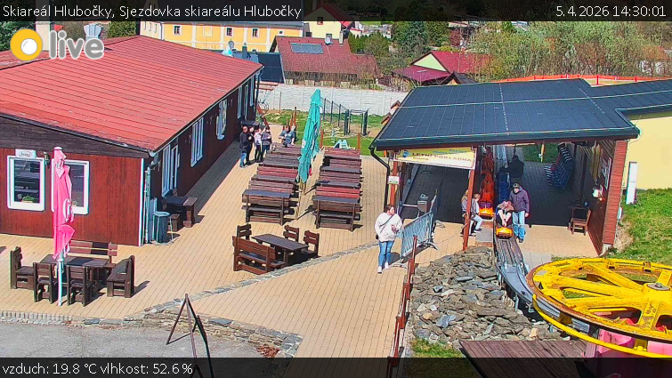 Skiareál Hlubočky - Sjezdovka skiareálu Hlubočky - 5.4.2026 v 14:30