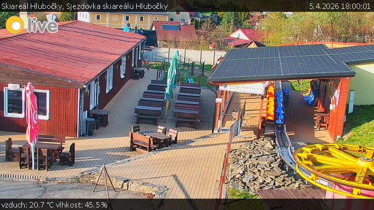 Skiareál Hlubočky - Sjezdovka skiareálu Hlubočky - 5.4.2026 v 18:00