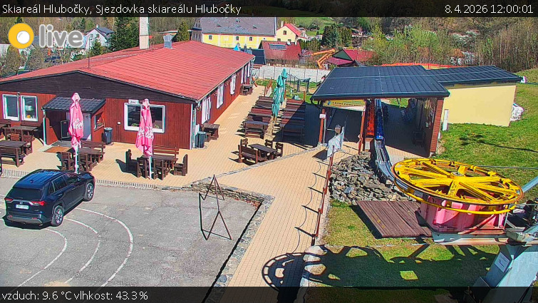 Skiareál Hlubočky - Sjezdovka skiareálu Hlubočky - 8.4.2026 v 12:00