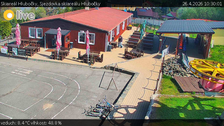 Skiareál Hlubočky - Sjezdovka skiareálu Hlubočky - 26.4.2026 v 10:30