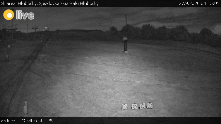 Skiareál Hlubočky - Sjezdovka skiareálu Hlubočky - 27.9.2026 v 04:15