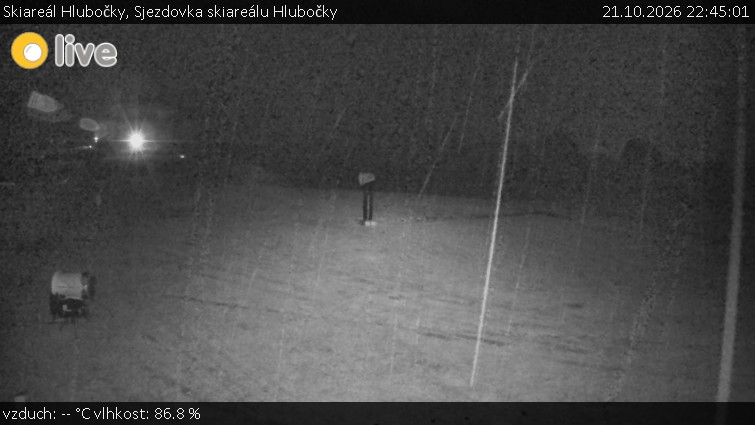 Skiareál Hlubočky - Sjezdovka skiareálu Hlubočky - 21.10.2026 v 22:45