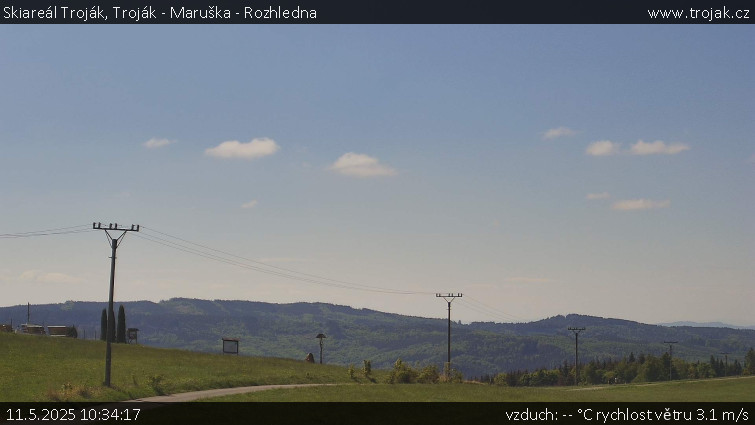 Skiareál Troják - Troják - Maruška - Rozhledna - 11.5.2025 v 10:34 Skiareál Troják - Troják - Maruška - Rozhledna - 11.5.2025 v 10:34