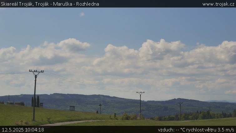 Skiareál Troják - Troják - Maruška - Rozhledna - 12.5.2025 v 10:04 Skiareál Troják - Troják - Maruška - Rozhledna - 12.5.2025 v 10:04