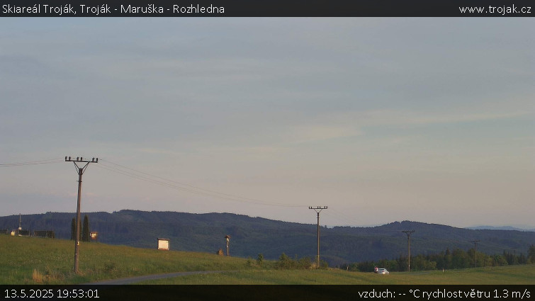 Skiareál Troják - Troják - Maruška - Rozhledna - 13.5.2025 v 19:53 Skiareál Troják - Troják - Maruška - Rozhledna - 13.5.2025 v 19:53