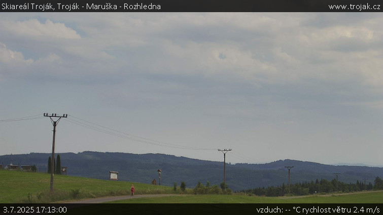 Skiareál Troják - Troják - Maruška - Rozhledna - 3.7.2025 v 17:13