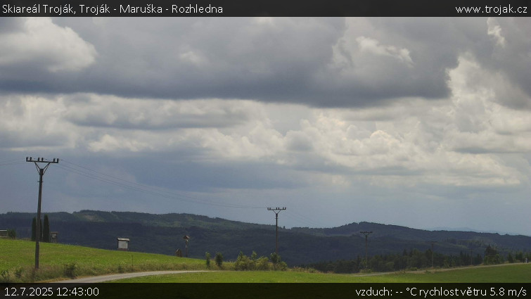 Skiareál Troják - Troják - Maruška - Rozhledna - 12.7.2025 v 12:43