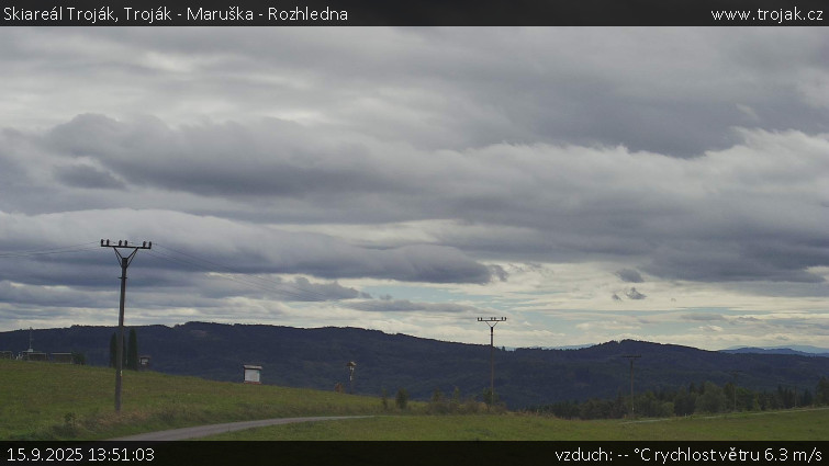 Skiareál Troják - Troják - Maruška - Rozhledna - 15.9.2025 v 13:51