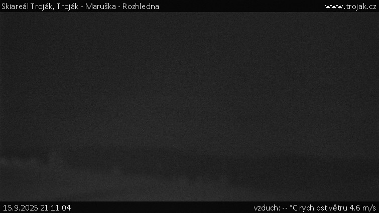 Skiareál Troják - Troják - Maruška - Rozhledna - 15.9.2025 v 21:11 Skiareál Troják - Troják - Maruška - Rozhledna - 15.9.2025 v 21:11