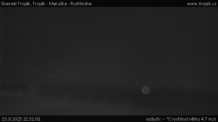 Skiareál Troják - Troják - Maruška - Rozhledna - 15.9.2025 v 21:51 Skiareál Troják - Troják - Maruška - Rozhledna - 15.9.2025 v 21:51