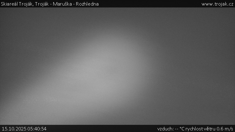 Skiareál Troják - Troják - Maruška - Rozhledna - 15.10.2025 v 05:40 Skiareál Troják - Troják - Maruška - Rozhledna - 15.10.2025 v 05:40