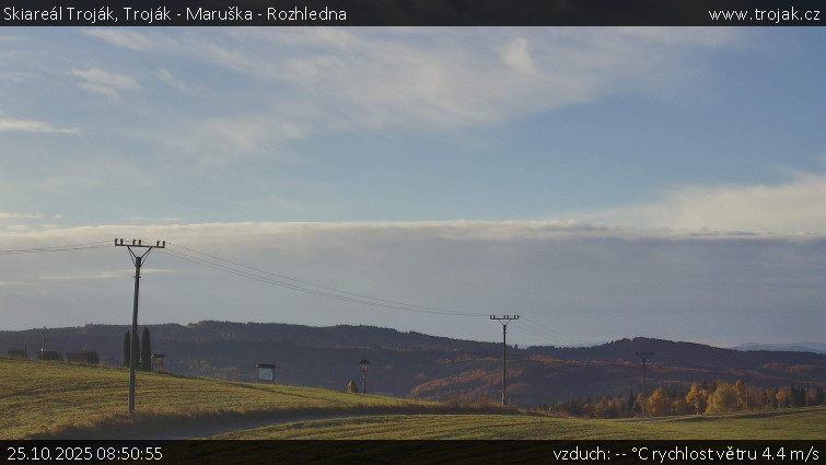 Skiareál Troják - Troják - Maruška - Rozhledna - 25.10.2025 v 08:50 Skiareál Troják - Troják - Maruška - Rozhledna - 25.10.2025 v 08:50