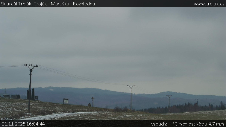 Skiareál Troják - Troják - Maruška - Rozhledna - 21.11.2025 v 16:04