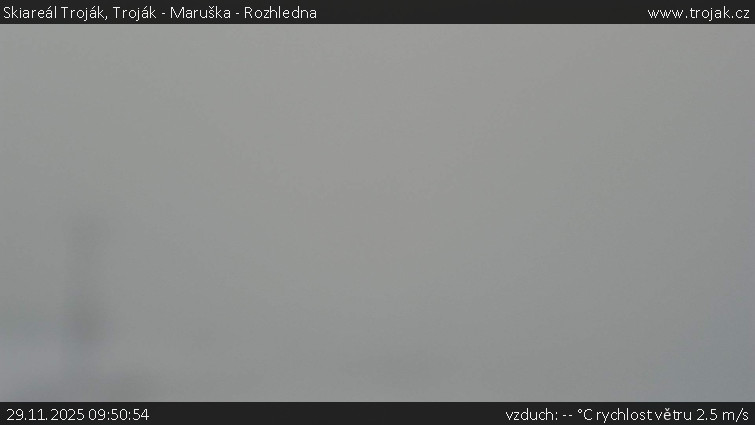 Skiareál Troják - Troják - Maruška - Rozhledna - 29.11.2025 v 09:50