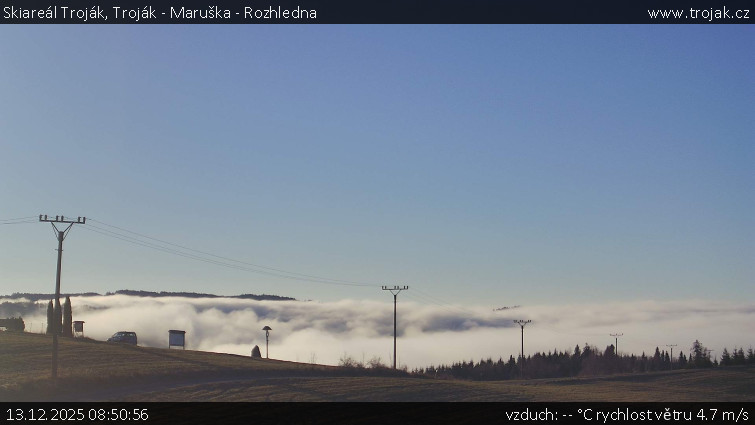Skiareál Troják - Troják - Maruška - Rozhledna - 13.12.2025 v 08:50