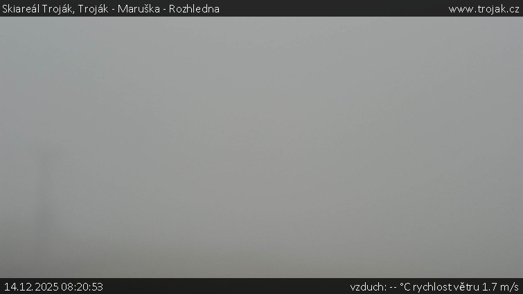 Skiareál Troják - Troják - Maruška - Rozhledna - 14.12.2025 v 08:20