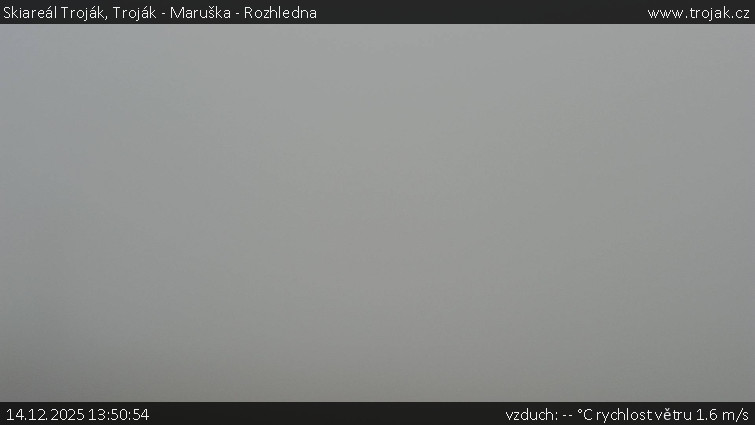 Skiareál Troják - Troják - Maruška - Rozhledna - 14.12.2025 v 13:50