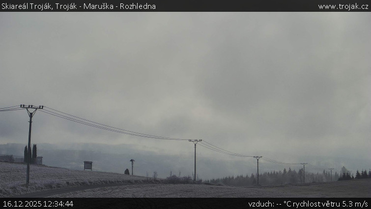 Skiareál Troják - Troják - Maruška - Rozhledna - 16.12.2025 v 12:34