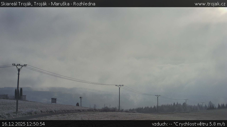 Skiareál Troják - Troják - Maruška - Rozhledna - 16.12.2025 v 12:50